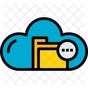 Cloud Ordner Prozess Symbol