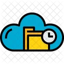 Cloud Ordner Zeit Icon