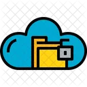 Cloud Ordner Entsperren Icon