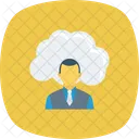 Cloud Benutzer Kommunikation Icon