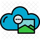 Cloud Bild Prozess Symbol