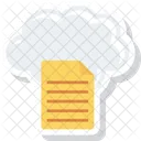 Cloud Dokument Datei Icon