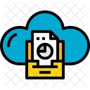 Cloud Speicherung Dokument Icon