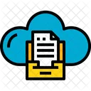 Cloud Speicherung Dokument Icon