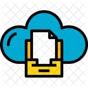 Cloud Speicherung Dokument Icon