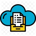 Cloud Speicherung Dokument Icon