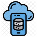 Cloud Daten Smartphone Icon