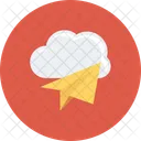 Cloud Dateien Senden Symbol