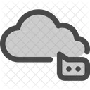 Cloud Speicher Computing Symbol