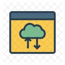 Cloud Herunterladen Hochladen Symbol