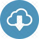 Wolke Cloud Computing Pfeil Nach Unten Icon