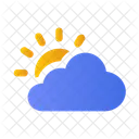 Wolke Sonne Wetter Symbol