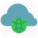 Cloud Internet Netzwerk Schaltkreisgewebe Symbol