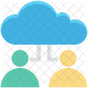 Cloud Computing Benutzer Icon