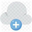 Cloud Computing Hinzufugen Plus Symbol