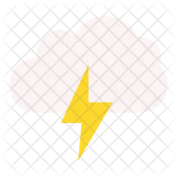 Wolke Blitz  Symbol