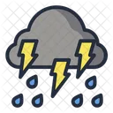 Wolke donner  Symbol