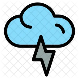 Wolke donner  Symbol