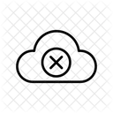 Wolke entfernen  Symbol