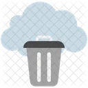 Cloud Computer Papierkorb Symbol