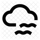 Wolken Langsamer Wind Symbol