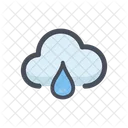 Wolke mit Wassertropfen  Symbol