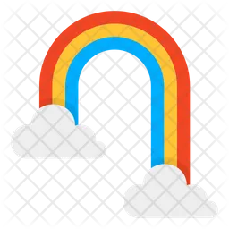 Wolke regenbogen  Symbol