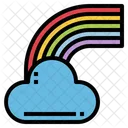 Wolke regenbogen  Symbol