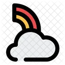 Wolke regenbogen  Symbol