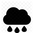 Wolke Regentropfen  Symbol