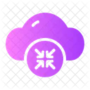 Wolke schrumpfen  Symbol