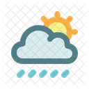 Wolke Sonne Wetter Symbol