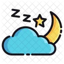 Wolke und Mond  Symbol