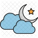 Wolke und Mond  Symbol