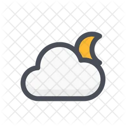 Wolke und Mond  Symbol