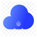 Wolke Wassertropfen  Symbol