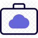 Cloud Koffer Cloud Portfolio Cloud Tasche Symbol