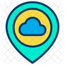 Cloud Standort Cloud Platzhalter Symbol