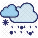 Wolken Regen Schnee Icon