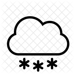 Wolke Schneeflocken  Symbol