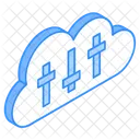 Cloud Einstellungen Cloud Hosting Hosting Konfiguration Symbol