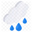 Wolken regnen  Icon