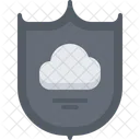 Cloud Shield Cloud Sicherheit Cloud Schutz Symbol