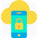 Cloud Telefonsperre Cloud Hosting Schutz Symbol