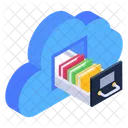 Cloud Computing Cloud Schublade Cloud Bucher Symbol