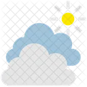 Sommer Wolke Sonne Symbol