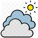 Sommer Wolke Sonne Symbol