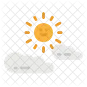 Bewolkt Wolke Sonne Symbol