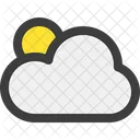 Wetter Wolke Sonne Symbol