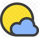 Sonne Bewolkt Wetter Symbol